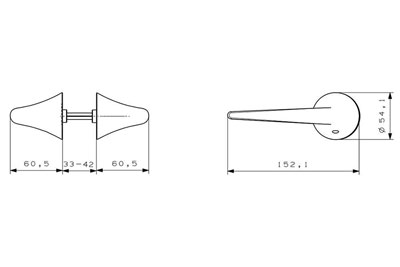 MPN1611 Door Lever Lock