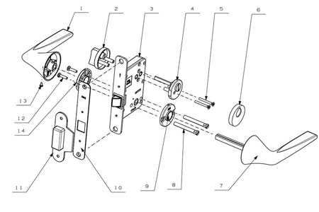 MPN1612 Door Lever Lock