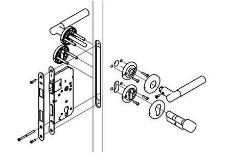 MG1614 Mortise Lever Lock